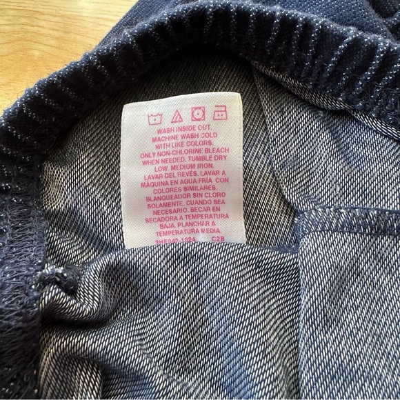 Garanimals Bubble Bow Knit Shorts in Dark Denim Blue - Size 6-9 Months - Picture 6 of 12